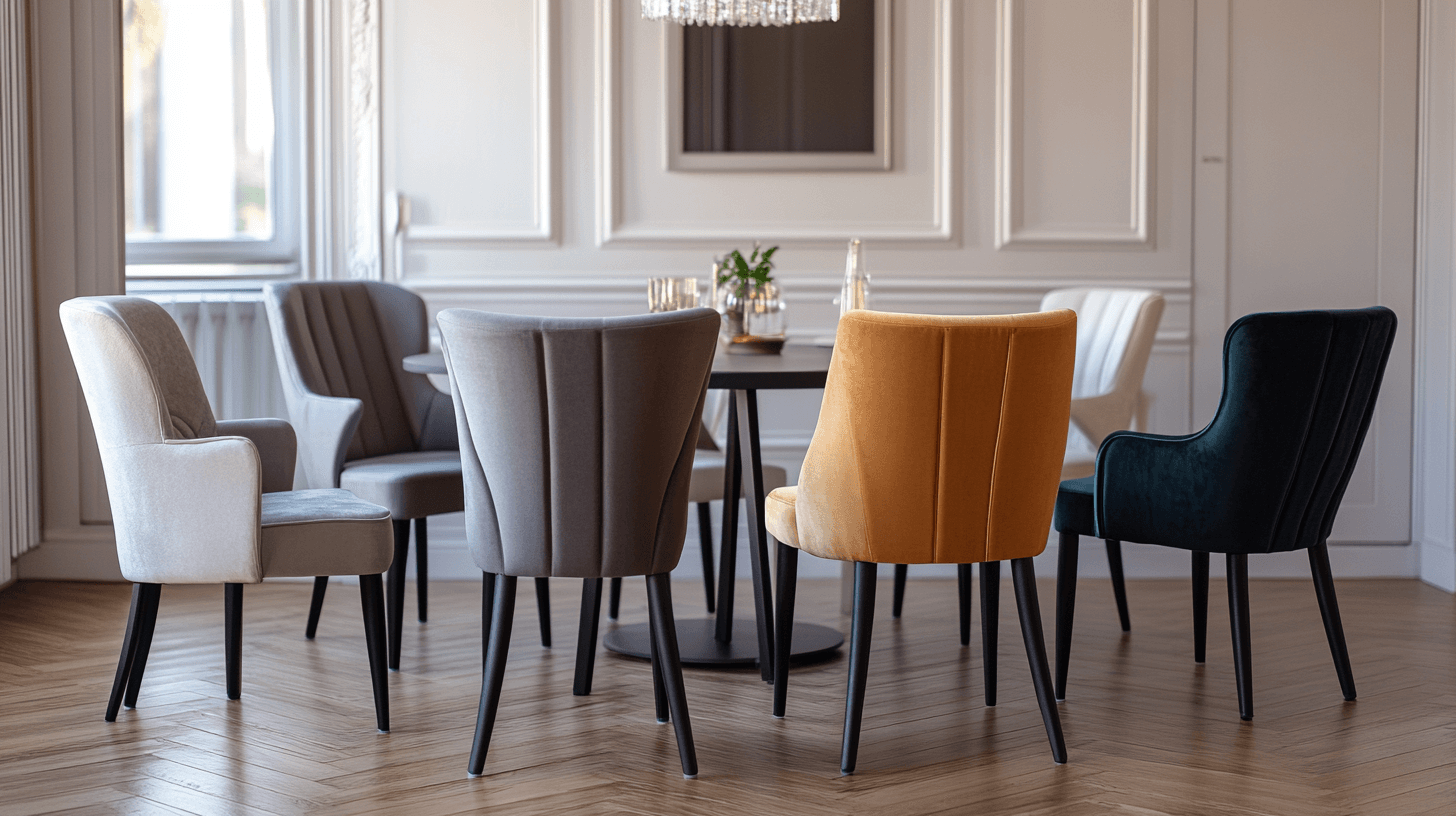 Unterschiedliche Designs von Designerstühlen