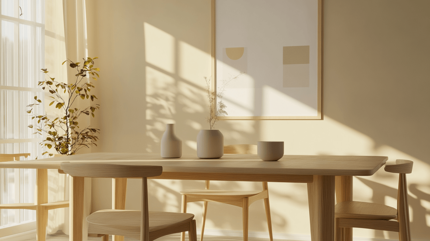 Möbel im nordischen Esszimmer