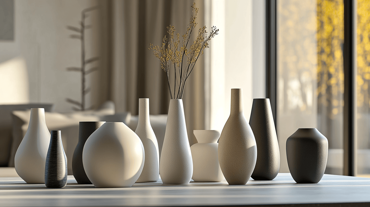 Die Vielfalt der minimalistischen Vasen-Designs