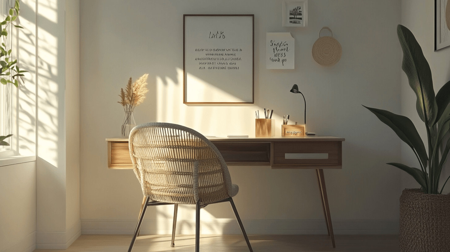 Dekorationselemente für ein inspirierendes Arbeitsumfeld