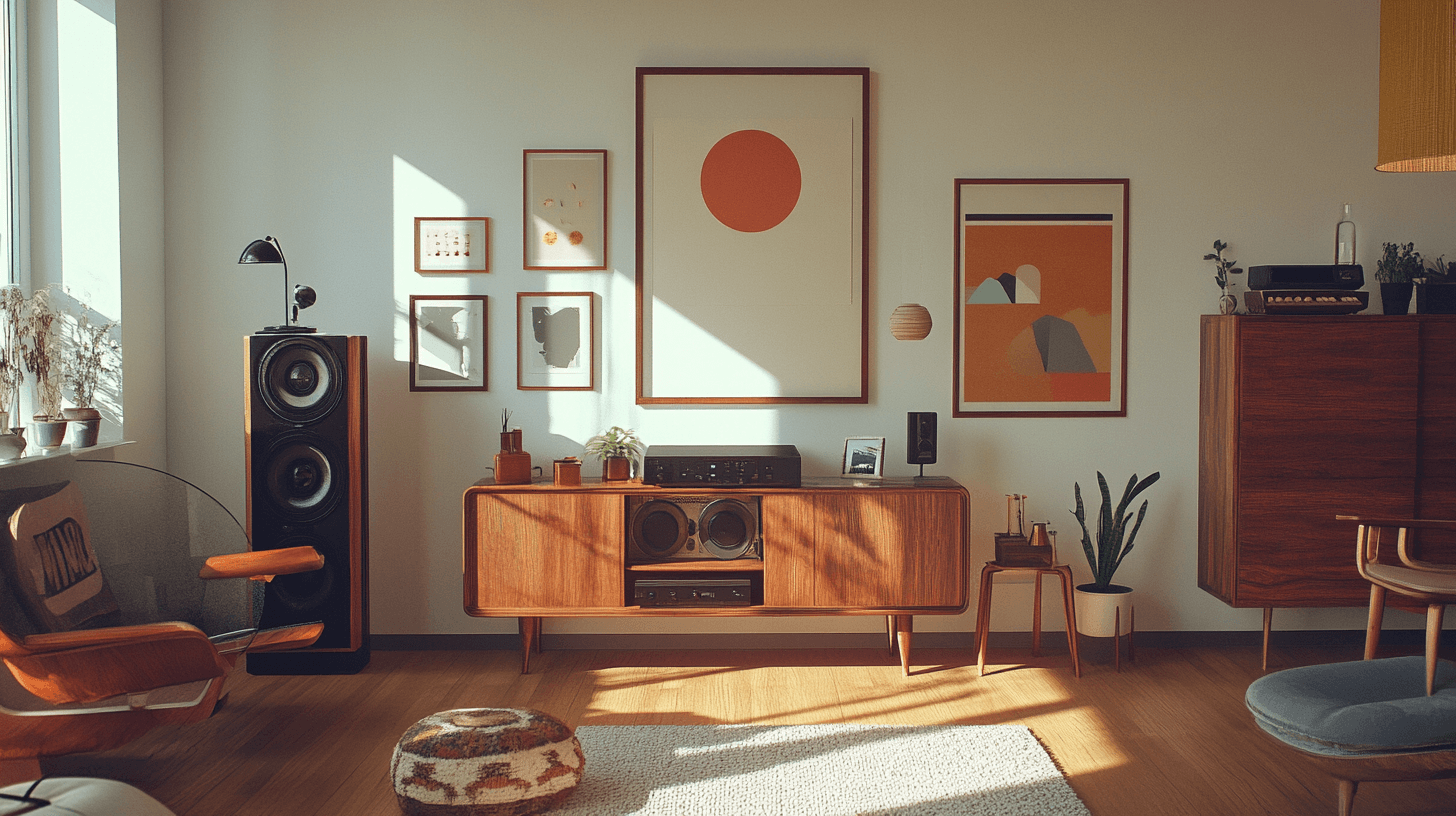 Dekoration im Scandi-Retro-Stil: Akzente hervorheben