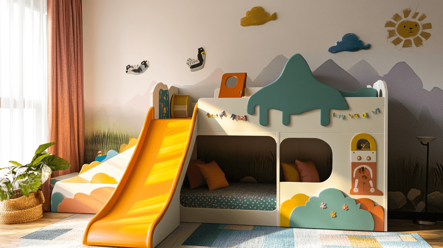 Ein Platz zum Spielen: Kinderbetten mit Spielmöglichkeiten