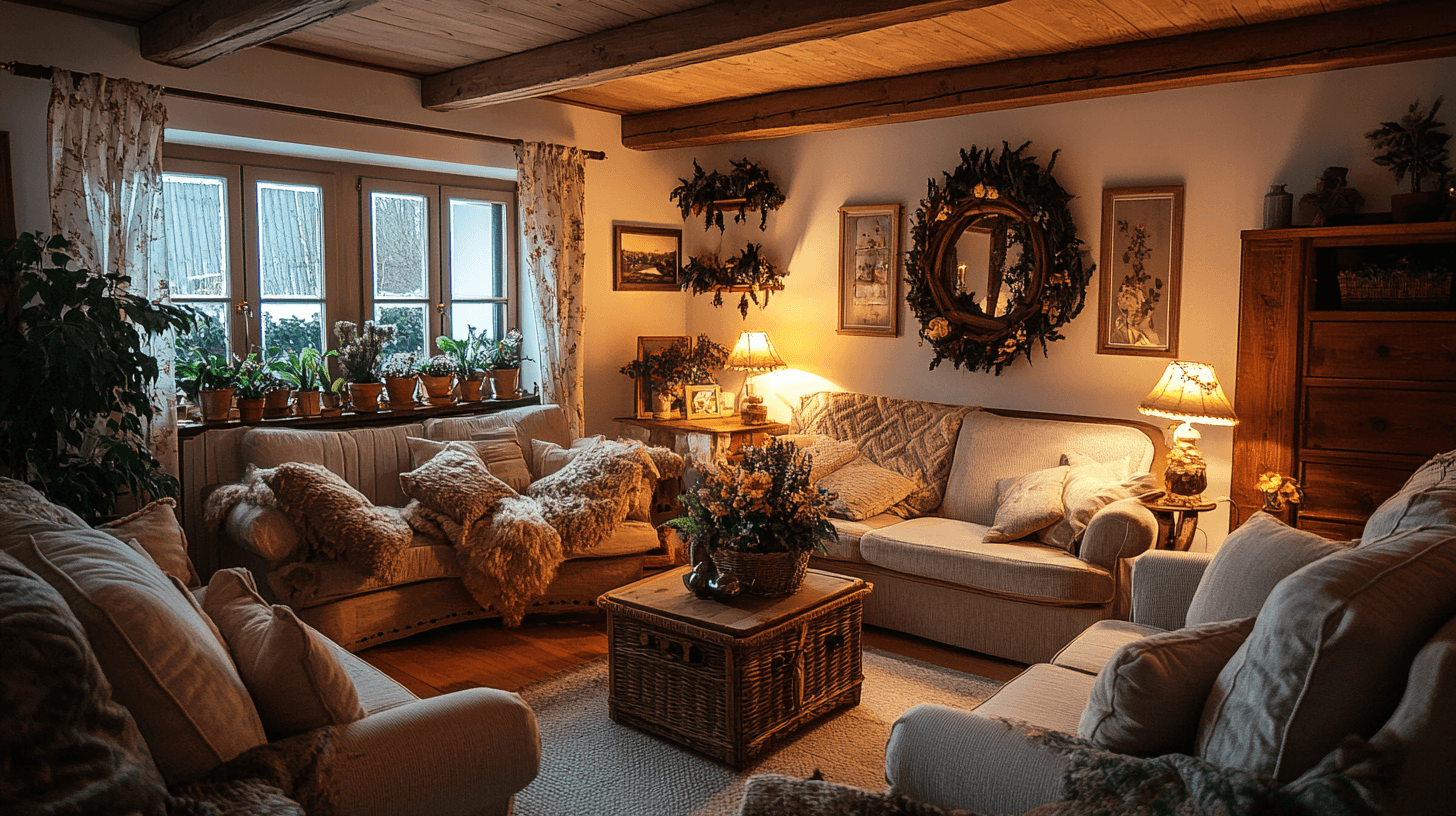 Wohnzimmer im Landhausstil: Rustikale Behaglichkeit