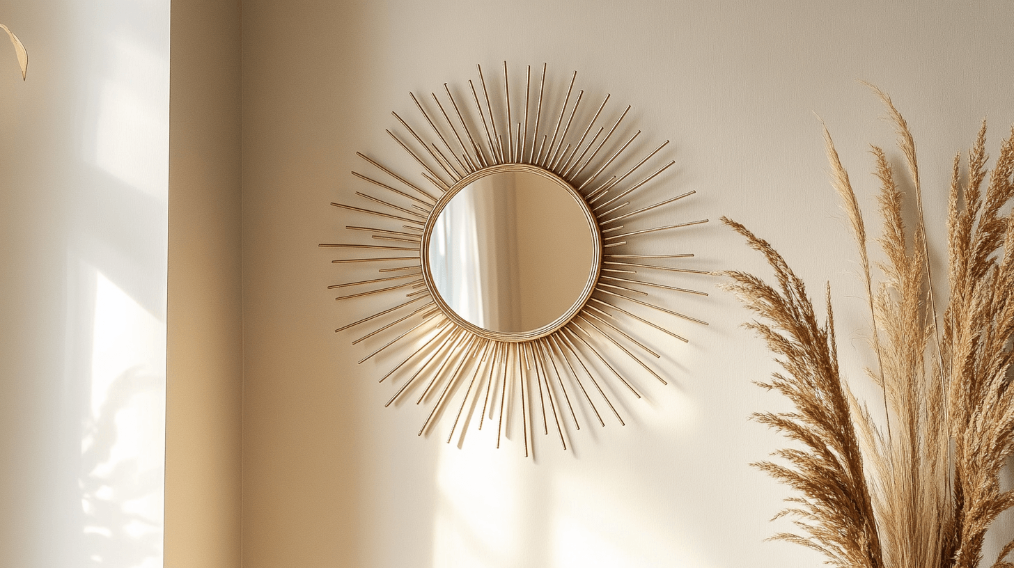 Sonnenspiegel als dekoratives Highlight: Moderne und Retro vereint