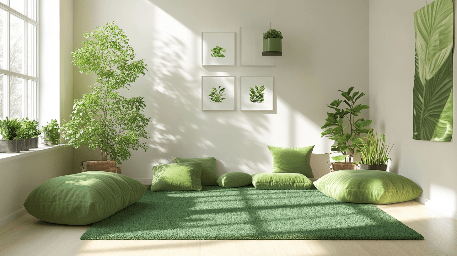 Grüne Akzente im Wohnzimmer: Frische und Natur ins Zuhause bringen
