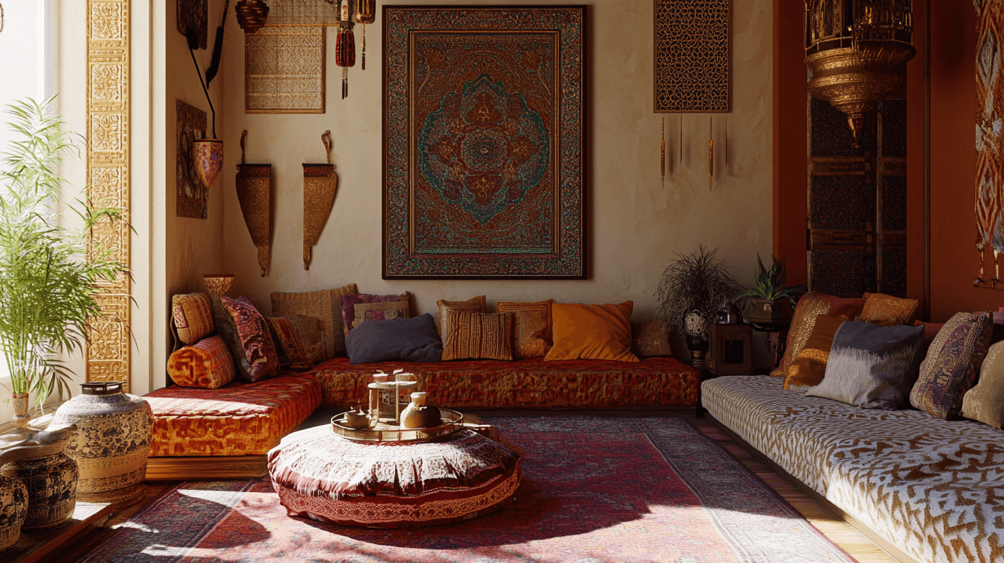 Wohnzimmer mit orientalischen Elementen: Exotische Akzente für dein Zuhause