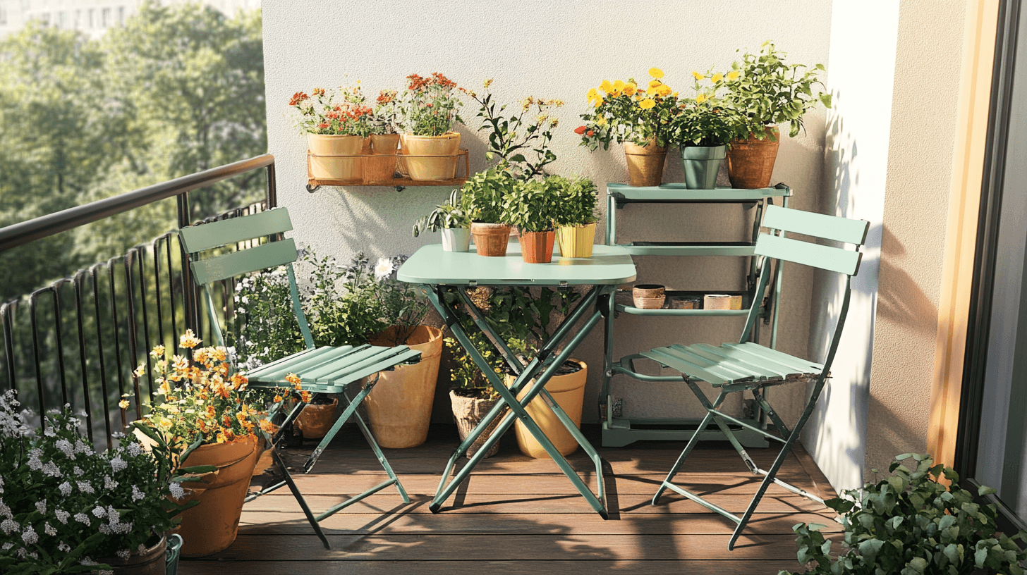 Raumsparende Möbelideen für kompakte Balkone