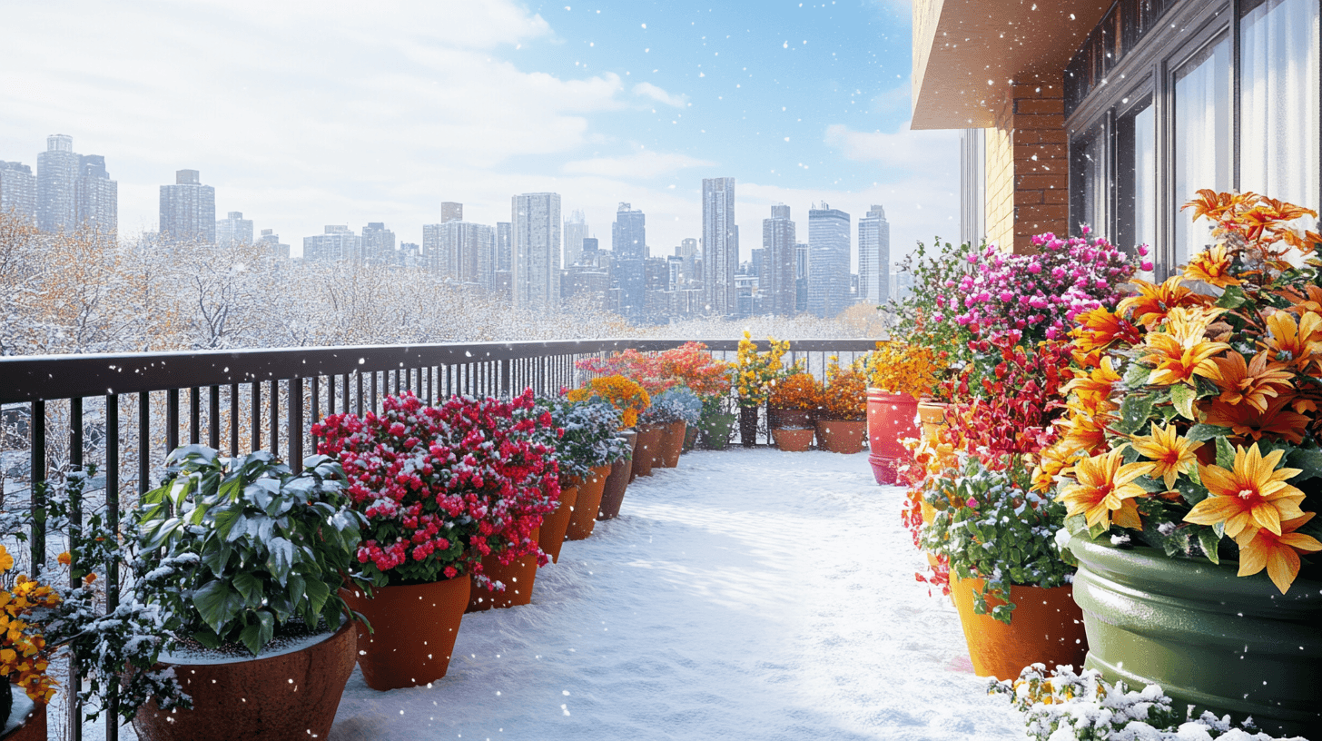 Winterblumen, die Farbe in die kalte Jahreszeit bringen