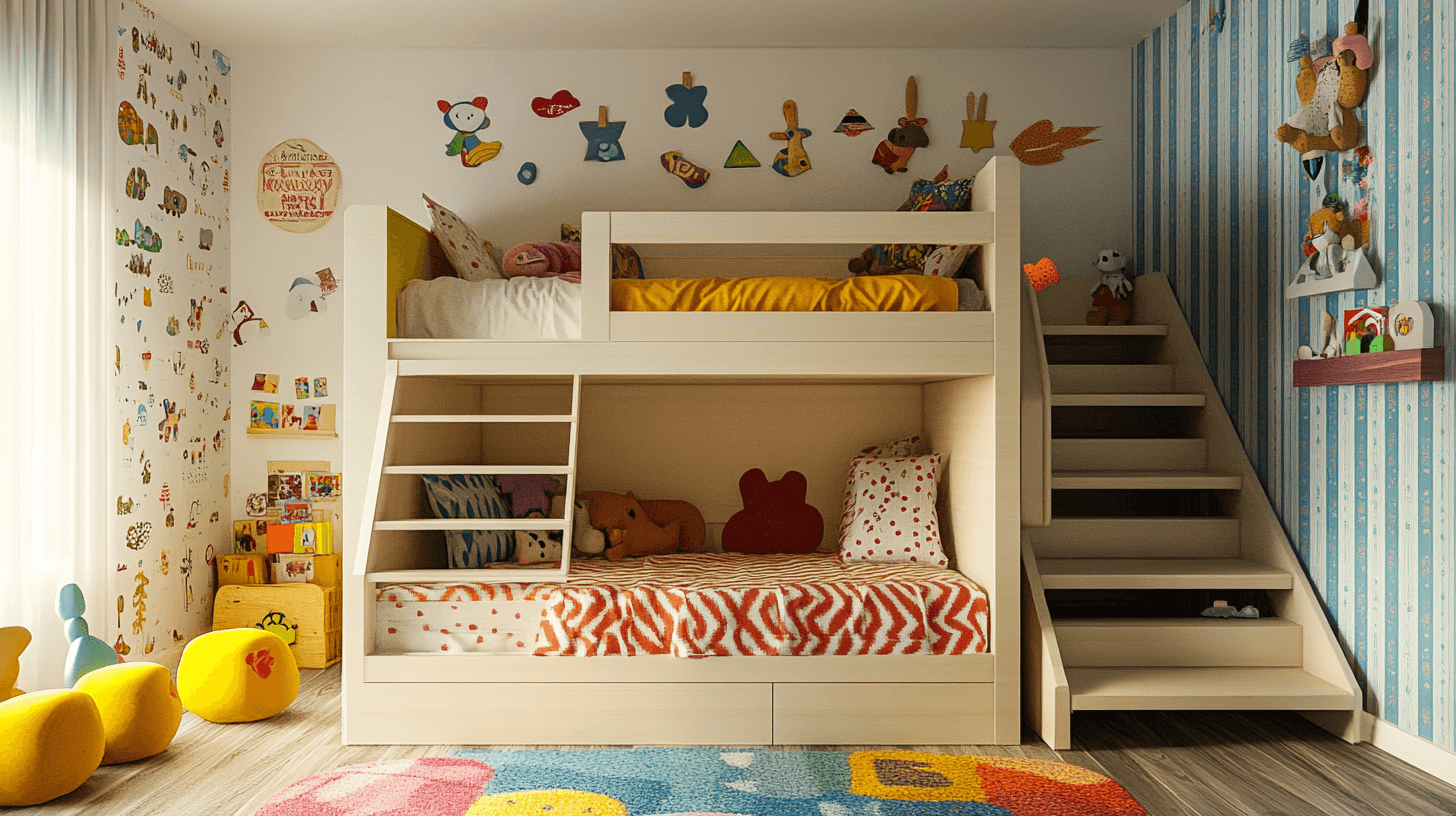 Kreative Ideen zur Gestaltung des Kinderzimmers mit einem Etagenbett