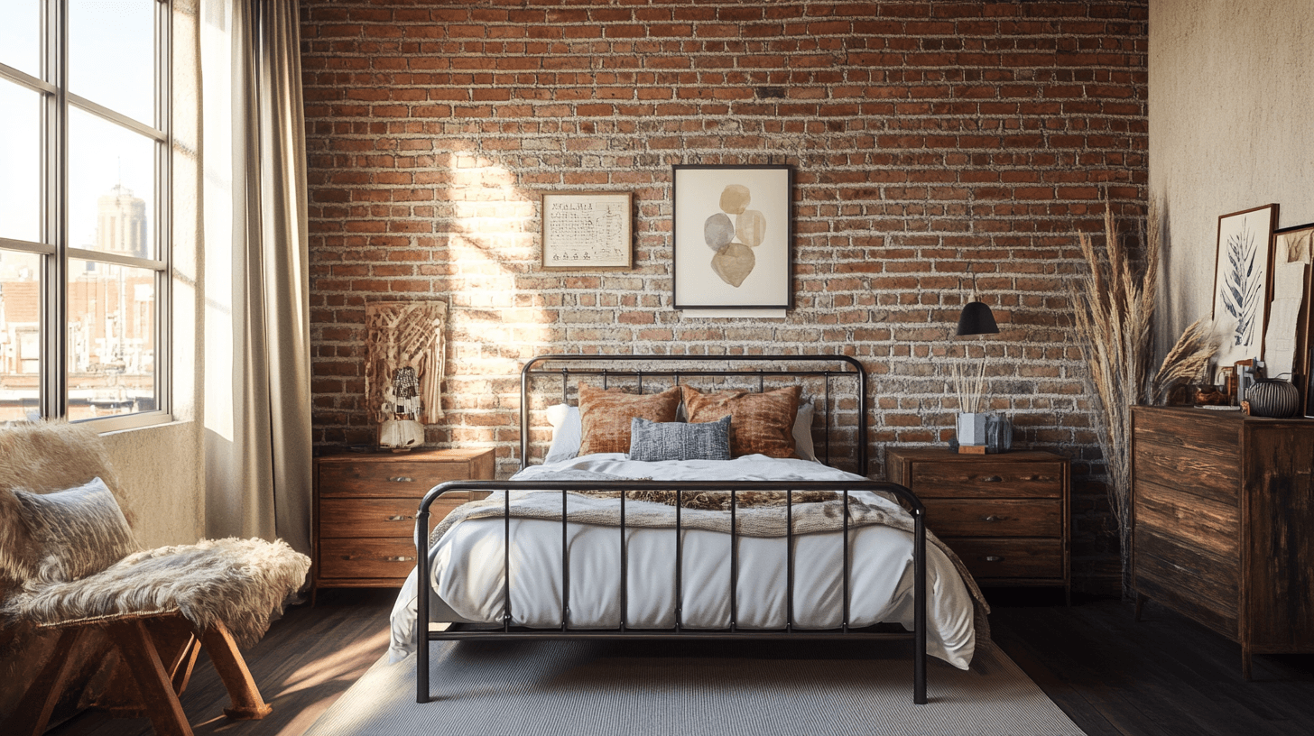 Industrielles Design im Schlafzimmer: Rustikaler Schick