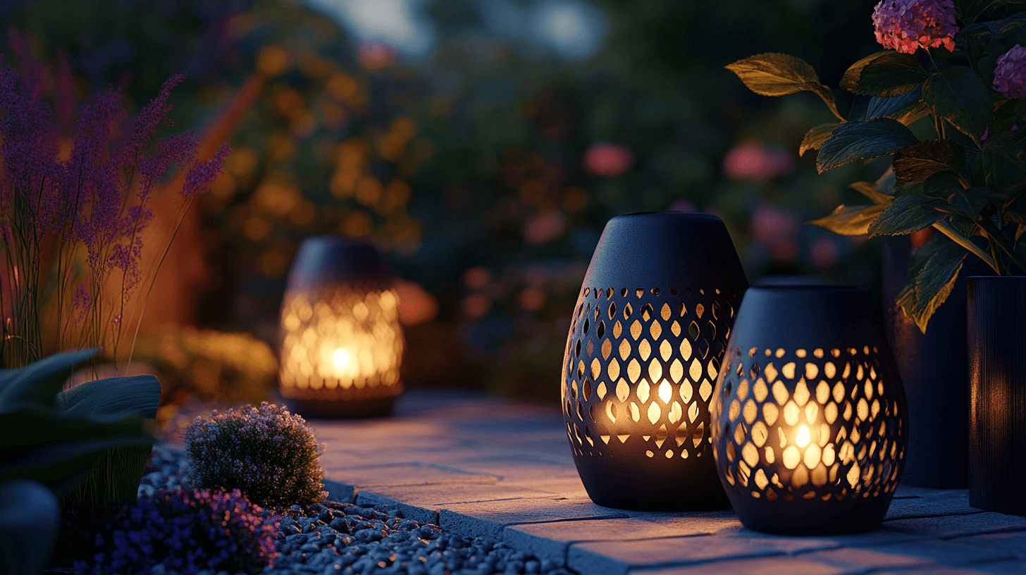 Laternen als elegante Lichtquelle im Garten