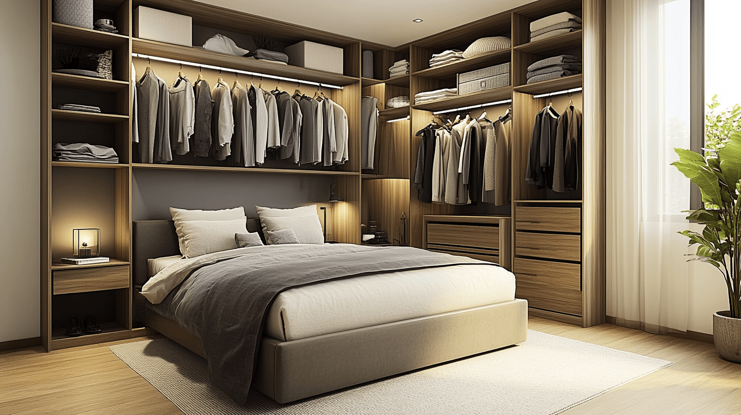Schlafzimmer mit Ankleide: Mehr Raum für Kleider und Accessoires
