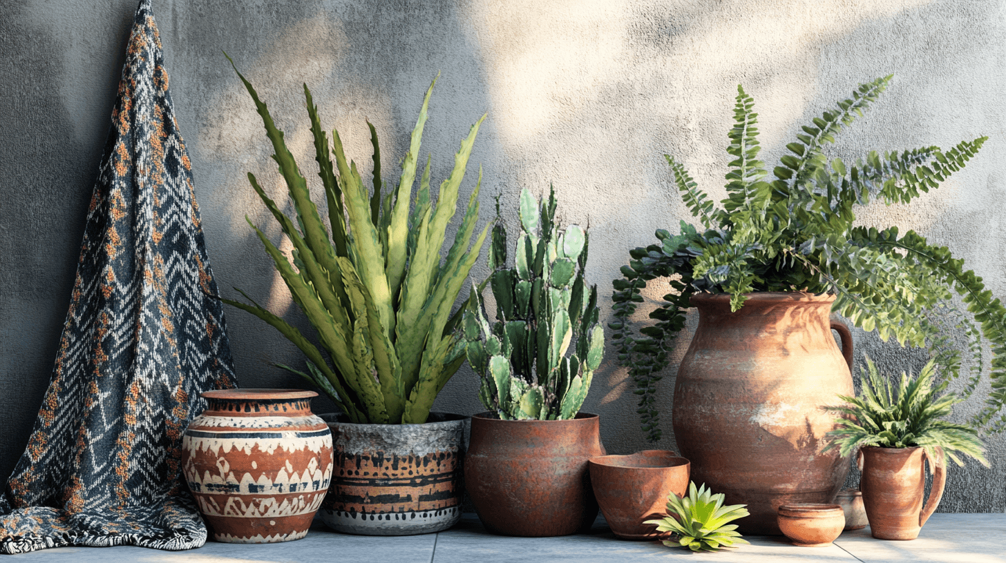 Dekorationselemente für ein mediterranes Ambiente