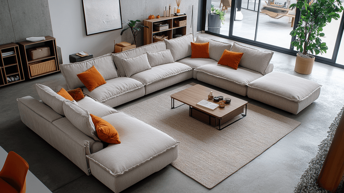 Funktionale Möbel für das Wohnzimmer der Familie