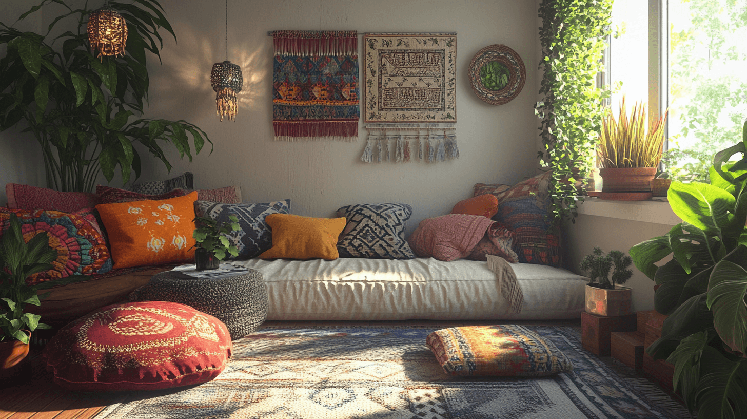 Boho-Stil im Wohnzimmer: Locker und kreativ