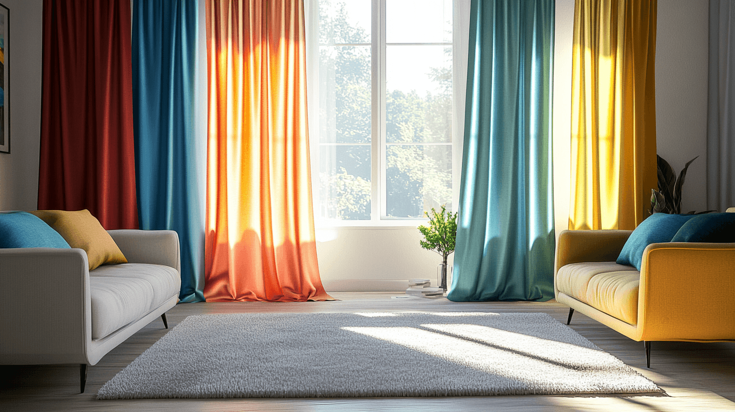 Bunte Vorhänge: Elegante Fensterdekoration für jedes Zuhause
