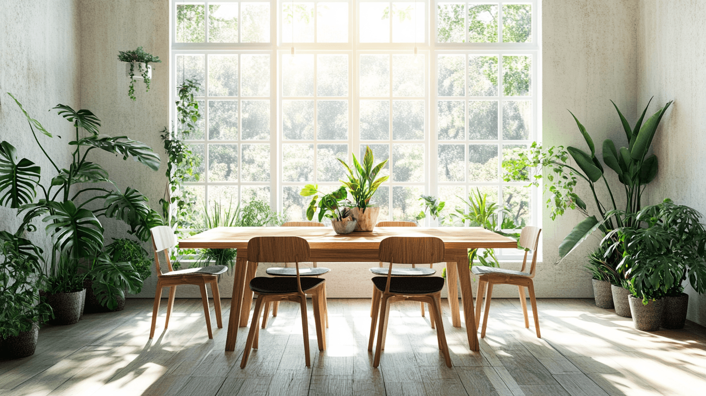 Esszimmer mit Holzelementen: Natur und Design verbinden