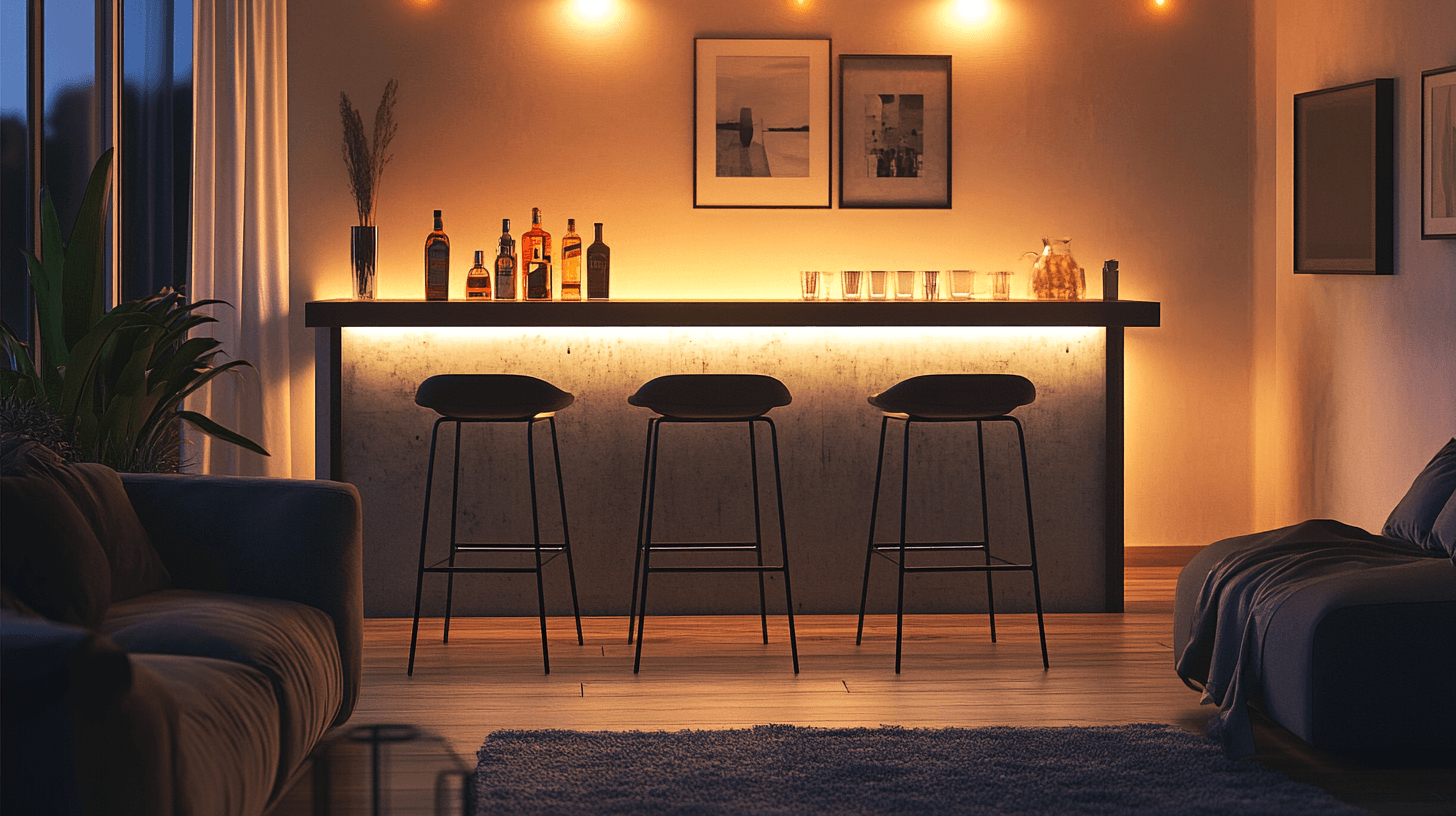 Bar-Atmosphäre daheim: Bartische und Barhocker