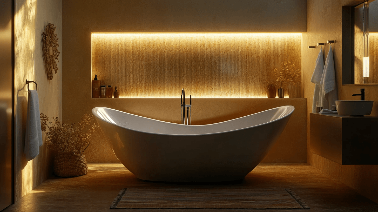 Ratschläge zur Gestaltung eines edlen Badezimmers mit einer freistehenden Badewanne