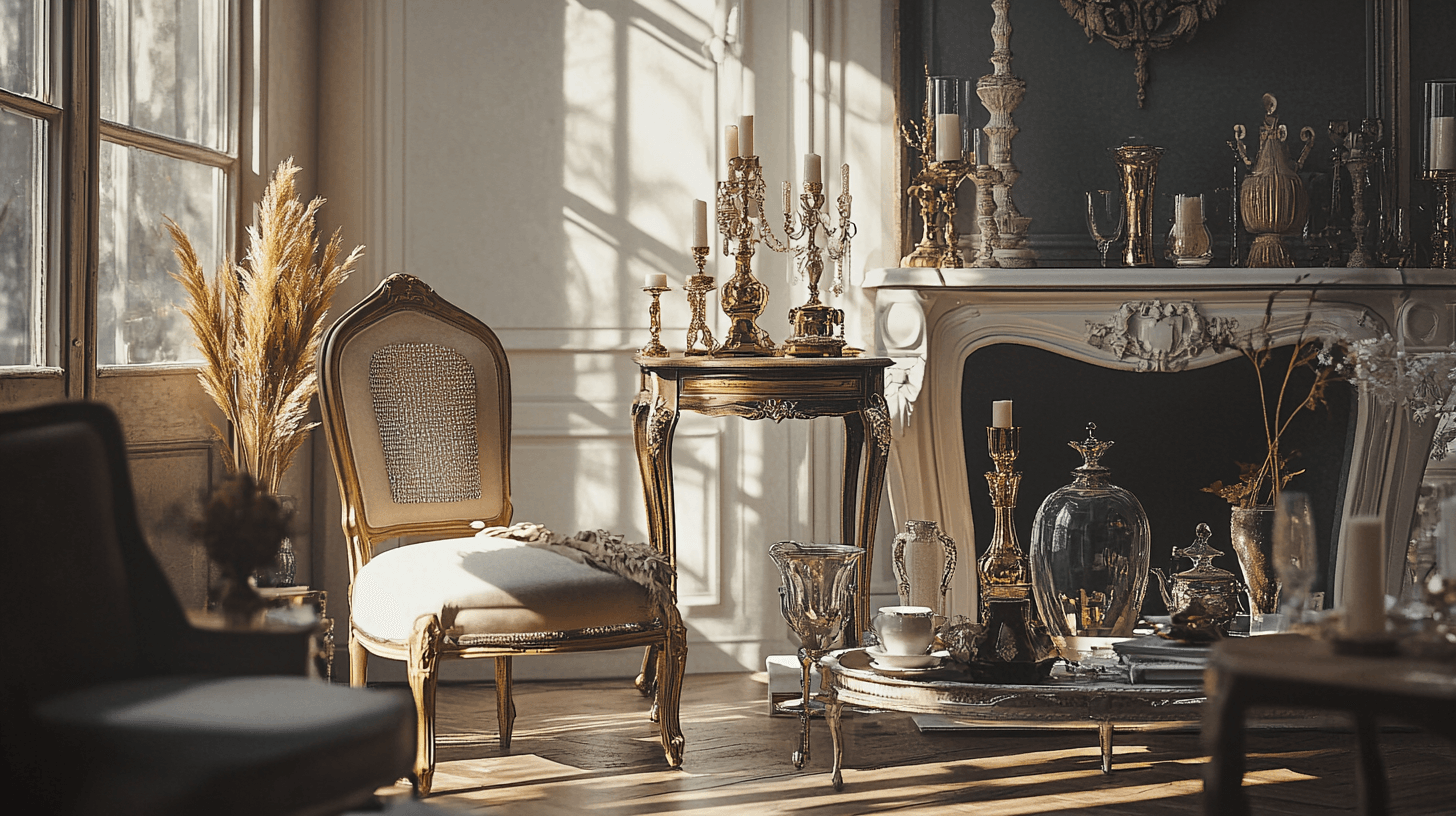 Dekorationen für den Vintage Glamour Stil