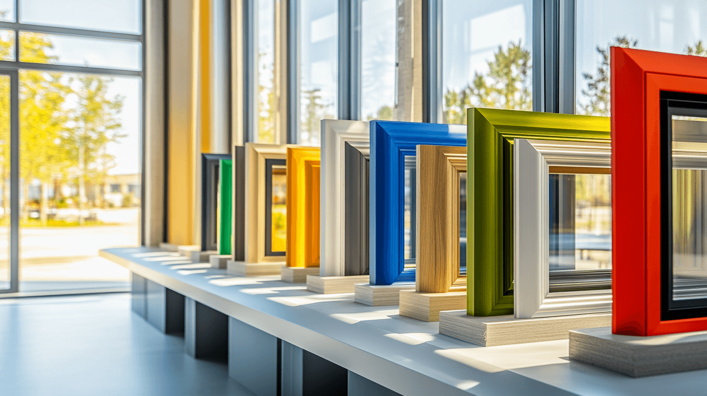 Materialien und ihre Auswirkung auf bunte Fensterrahmen