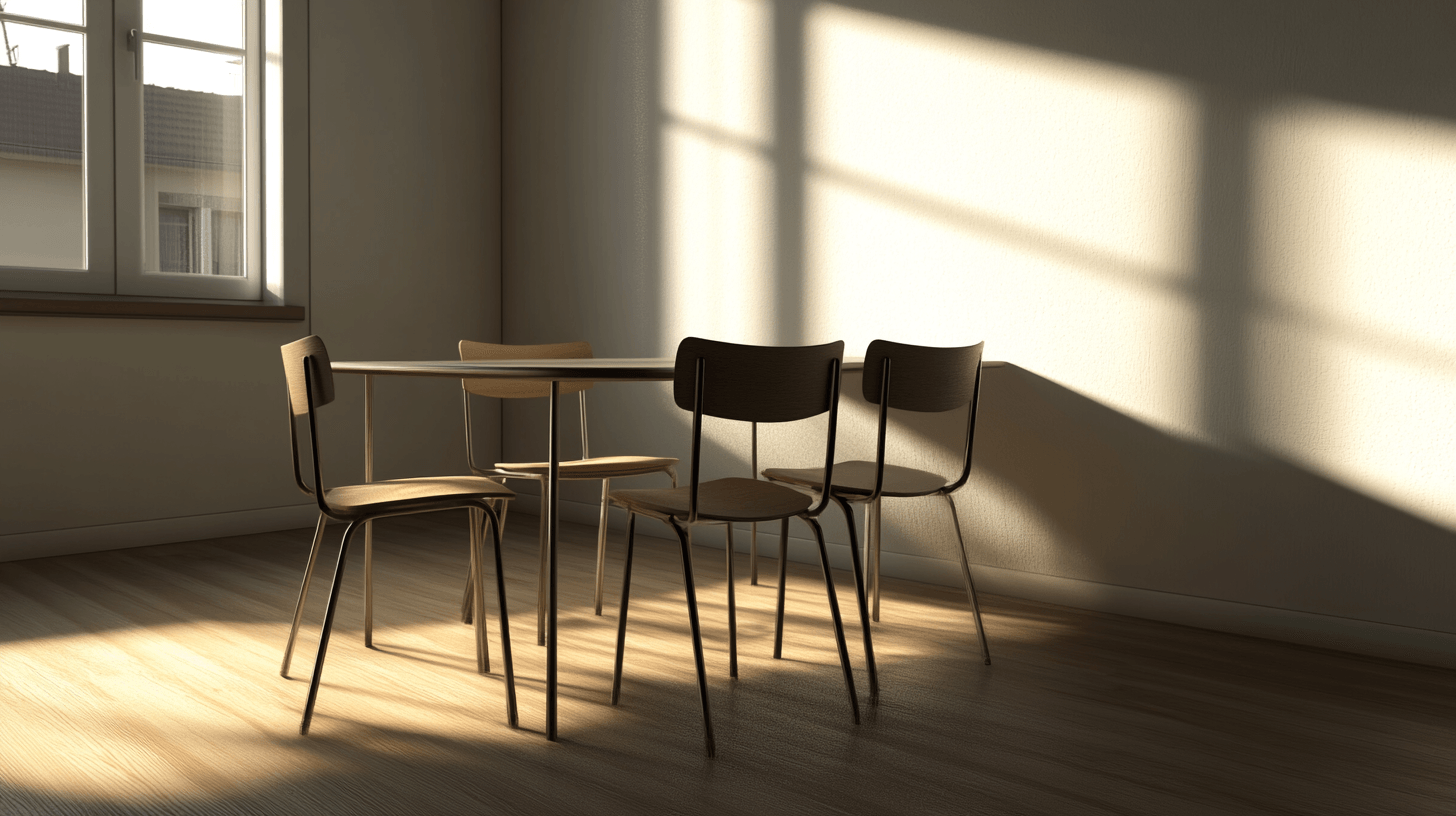 Schlichte Möbel für das Esszimmer