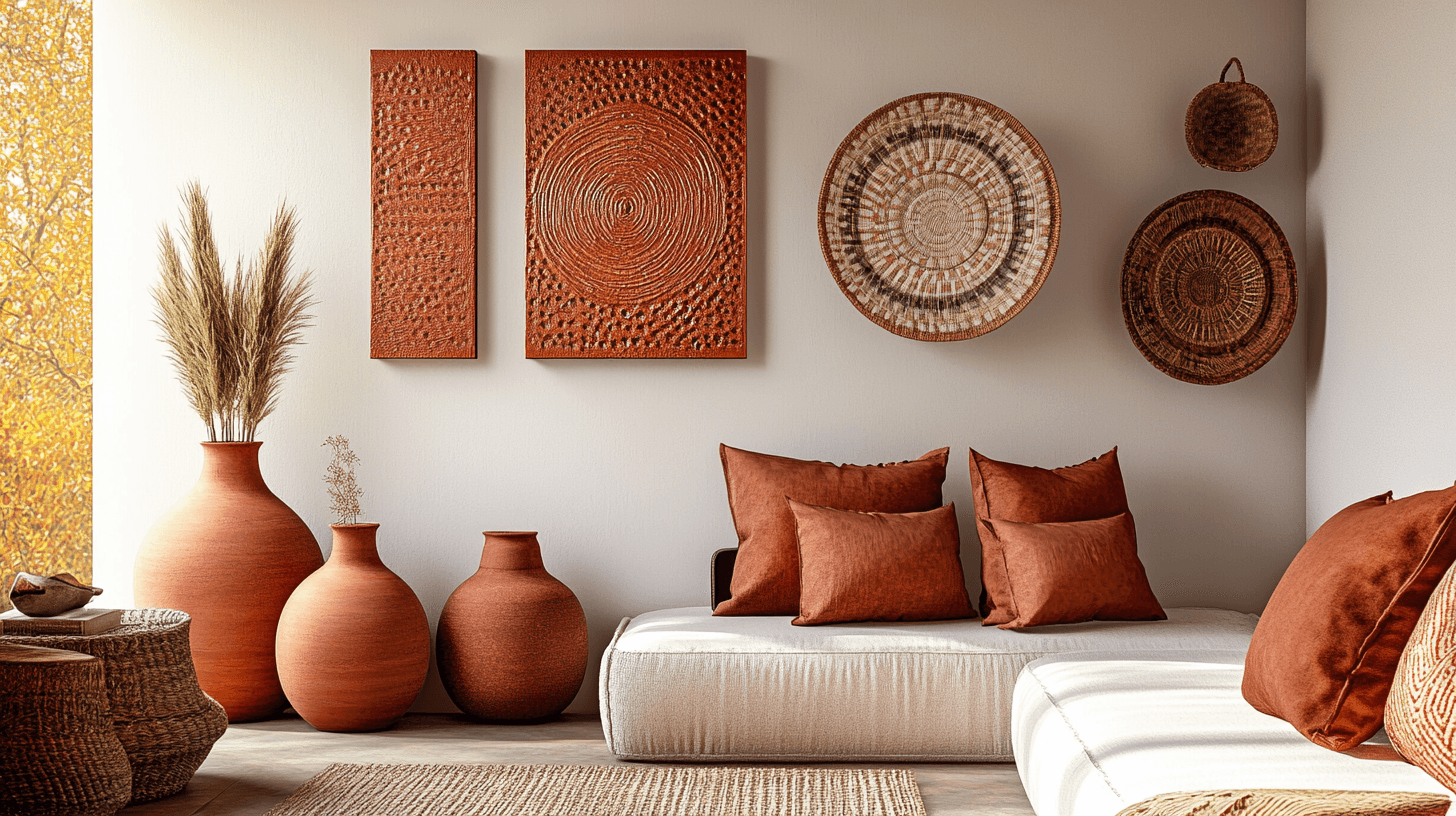 Dekorationselemente: Akzente in Terracotta