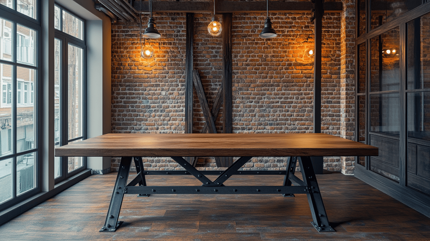 Esszimmer im Industrial-Stil: Metall und Holz für einen auffälligen Look