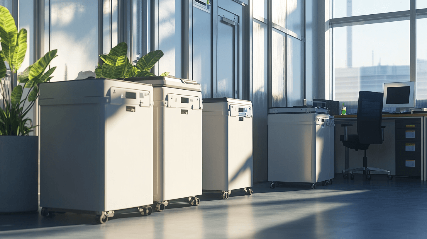 Unterschiedliche Ausführungen von Rollcontainern