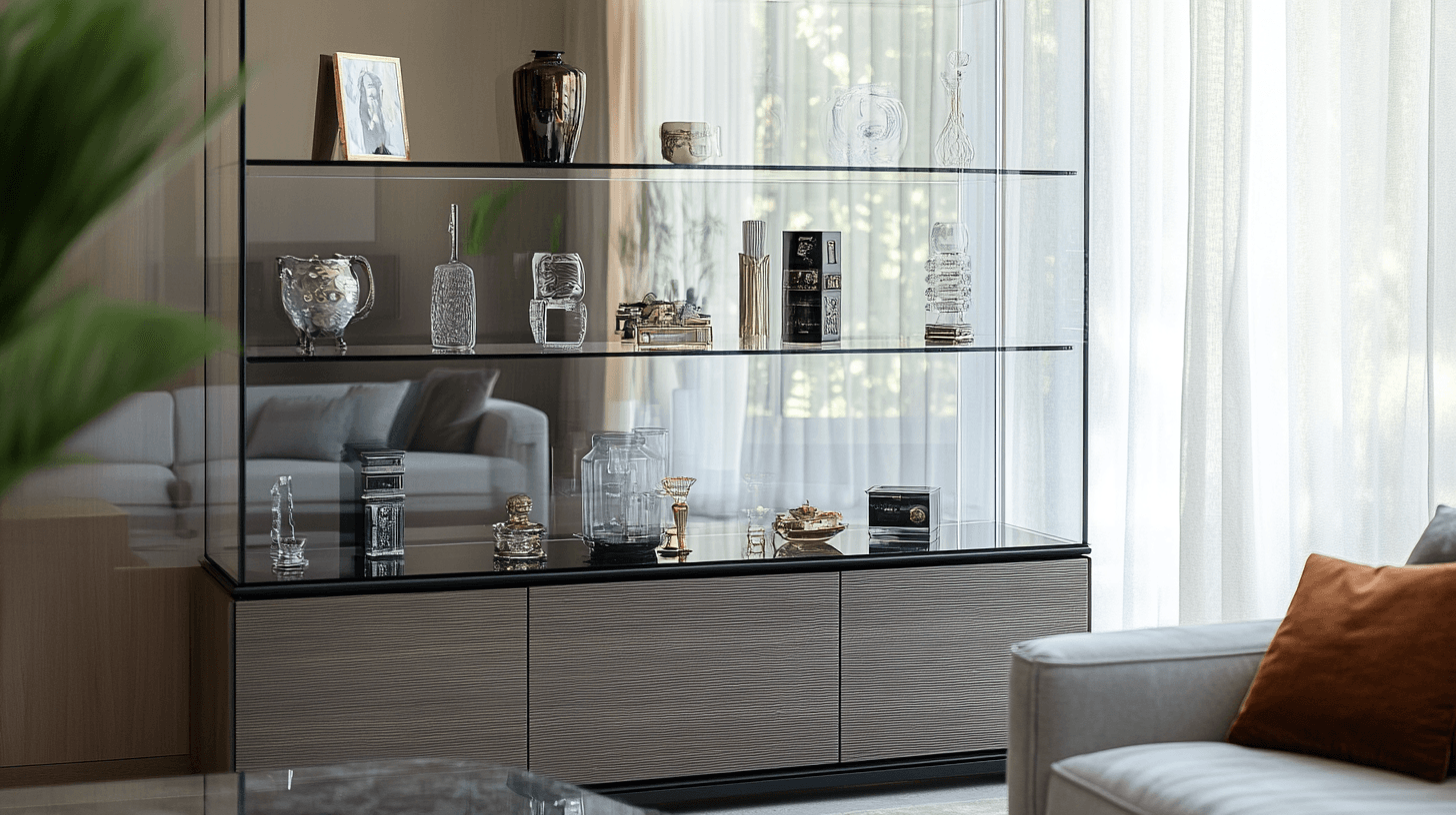 Zeitgemässes Design: Glasvitrinen für deine Sammlerstücke