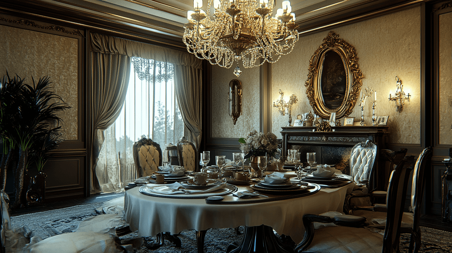 Esszimmer mit Kronleuchter: Eleganz und Ambiente vereinen