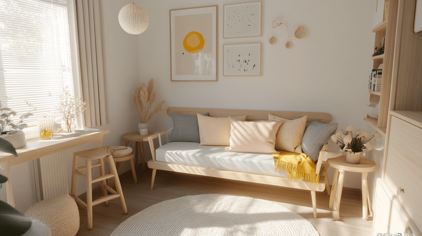 Gästezimmer im skandinavischen Stil: Minimalistisch und behaglich