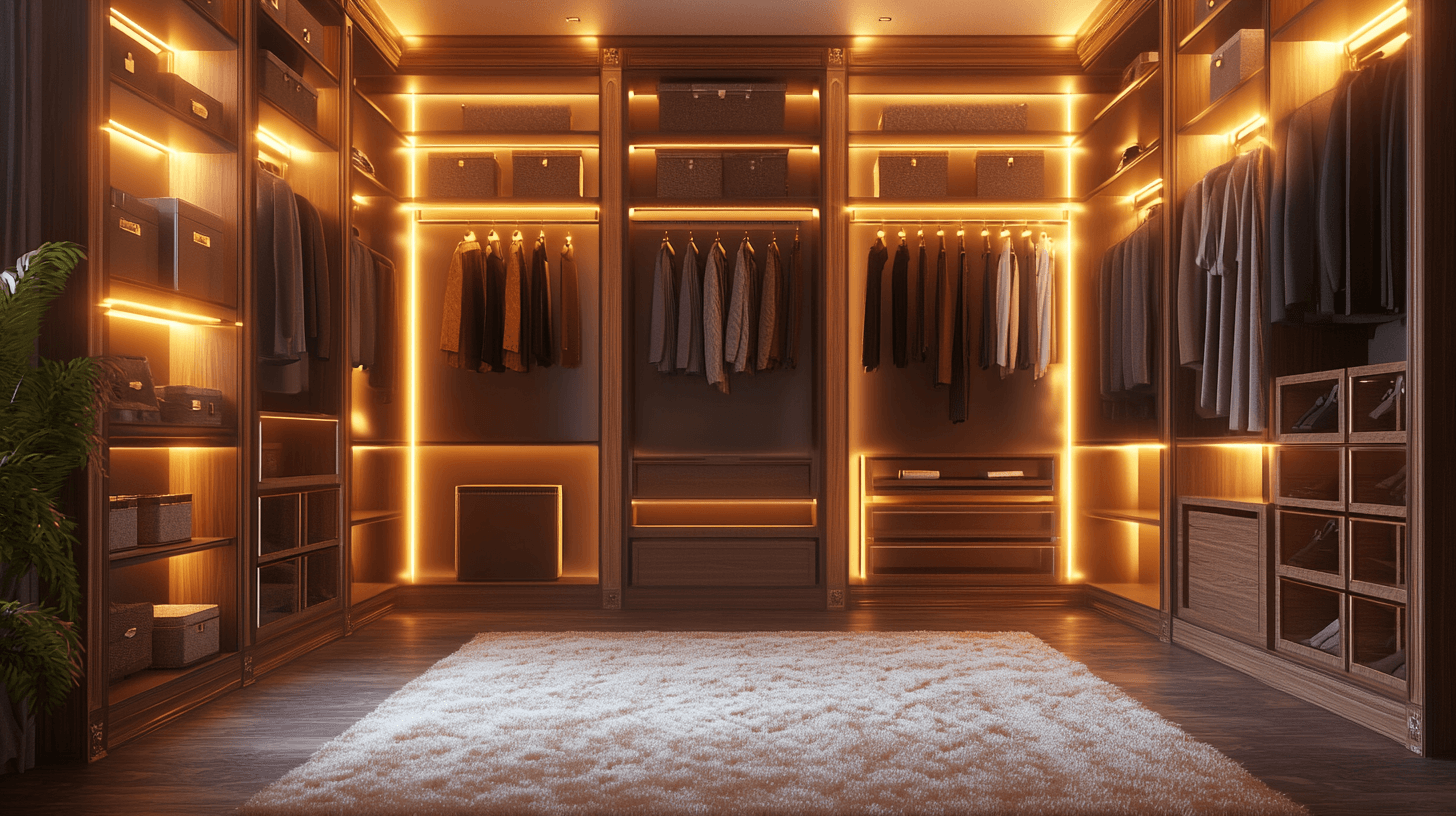 Begehbarer Kleiderschrank: Ein Hauch von Luxus und perfekte Ordnung im Schlafzimmer