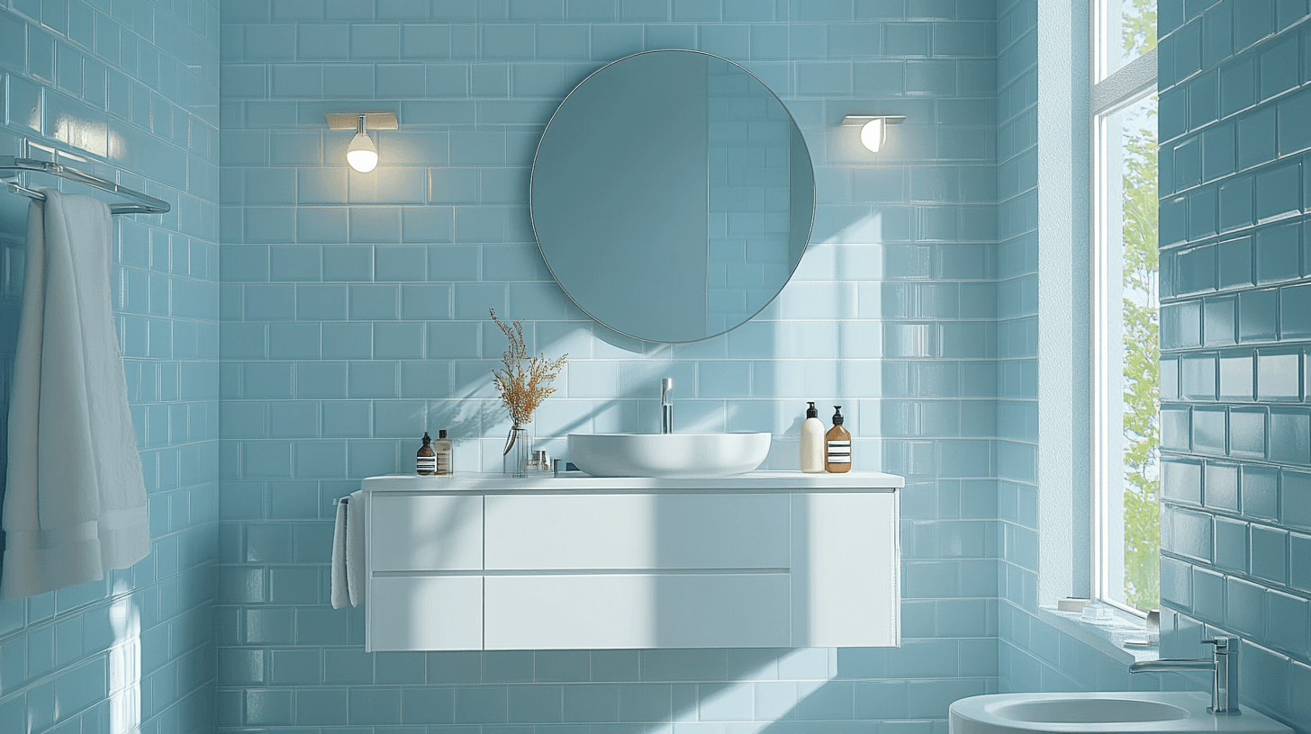 Kühle Farben im Badezimmer: Frische und Reinheit