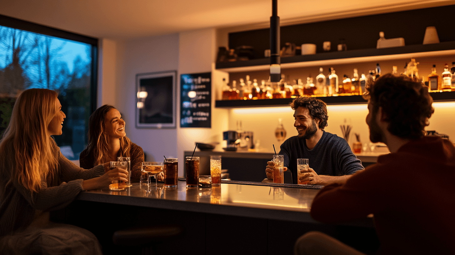 Die ideale Bar im eigenen Wohnzimmer: Ein Ort für Freunde und Familie