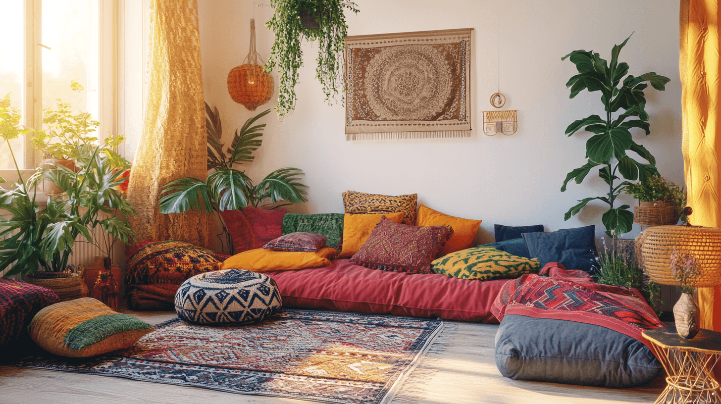 Boho-Stil: Lebendige Farben und lockere Vibes