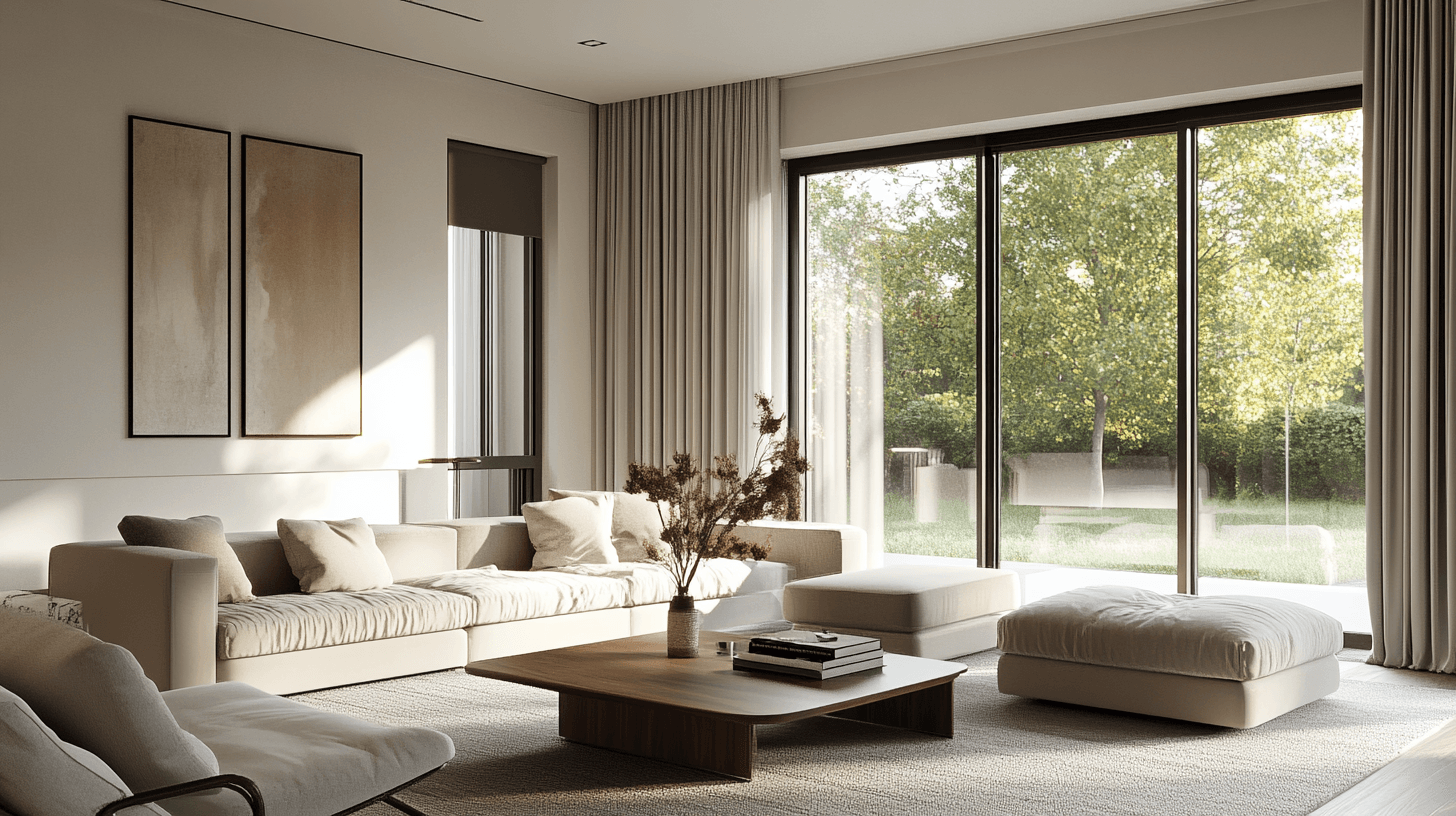 Modernes Wohnzimmer: Klare Linien und minimalistische Elemente