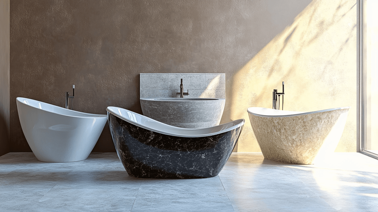 Materialien und Pflege von freistehenden Badewannen