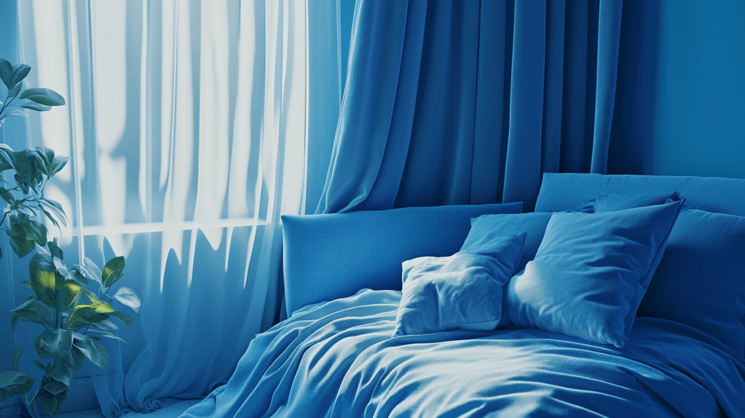 Die Wirkung von blauen Farbtönen im Schlafzimmer