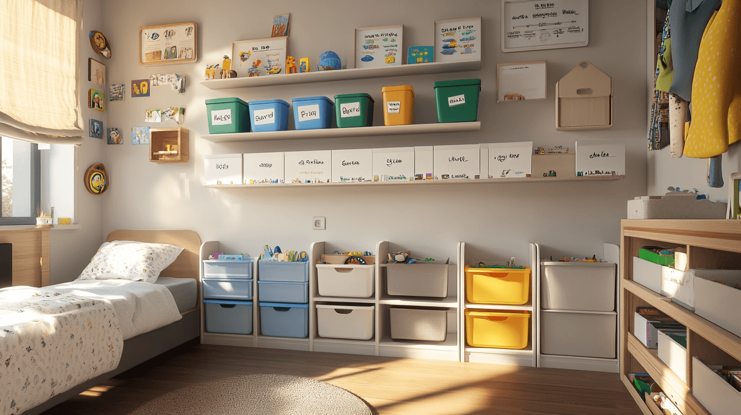 Effiziente Aufbewahrungsideen für ein ordentliches Kinderzimmer