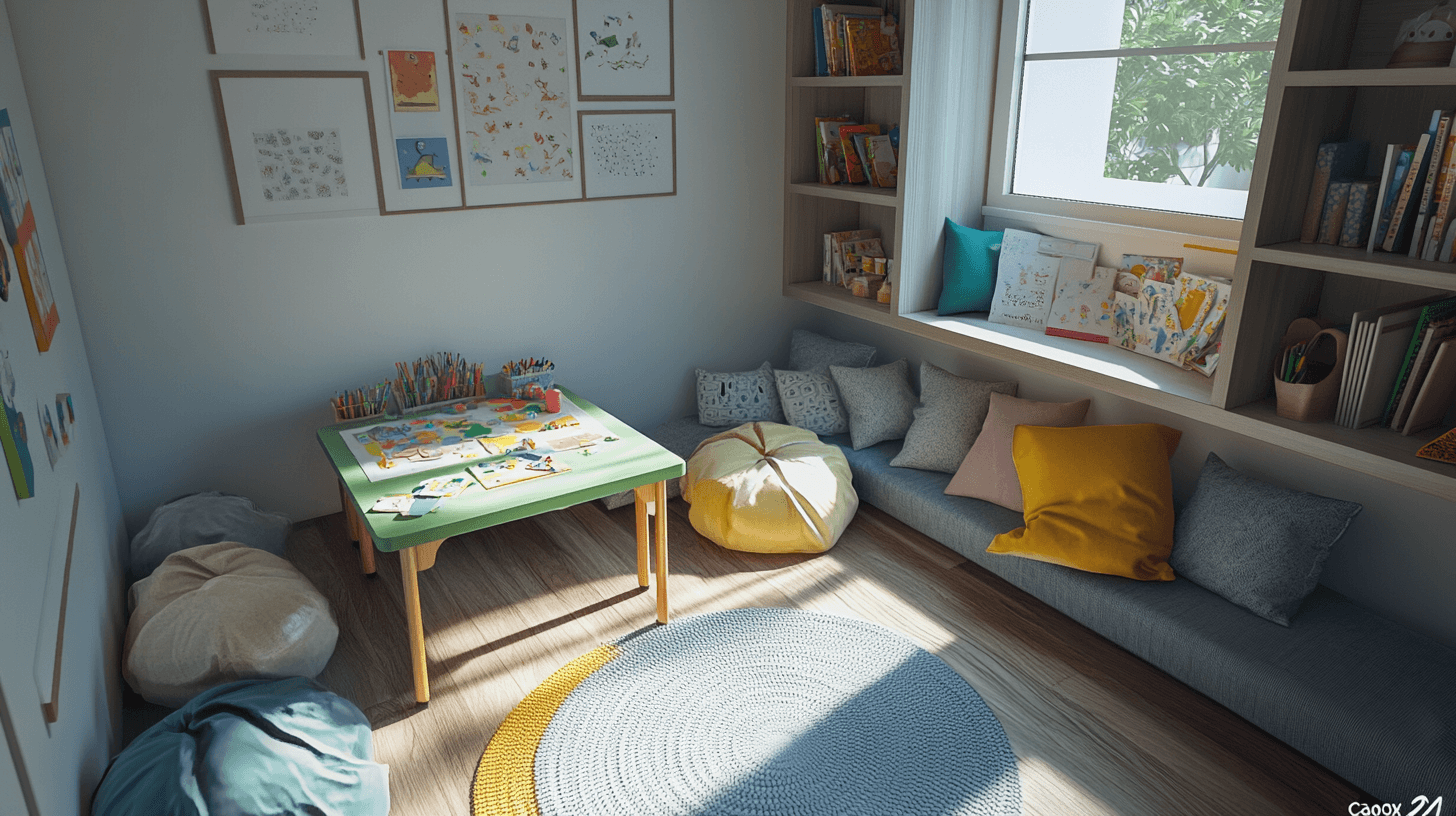 Spielbereiche und kreative Ecken gestalten