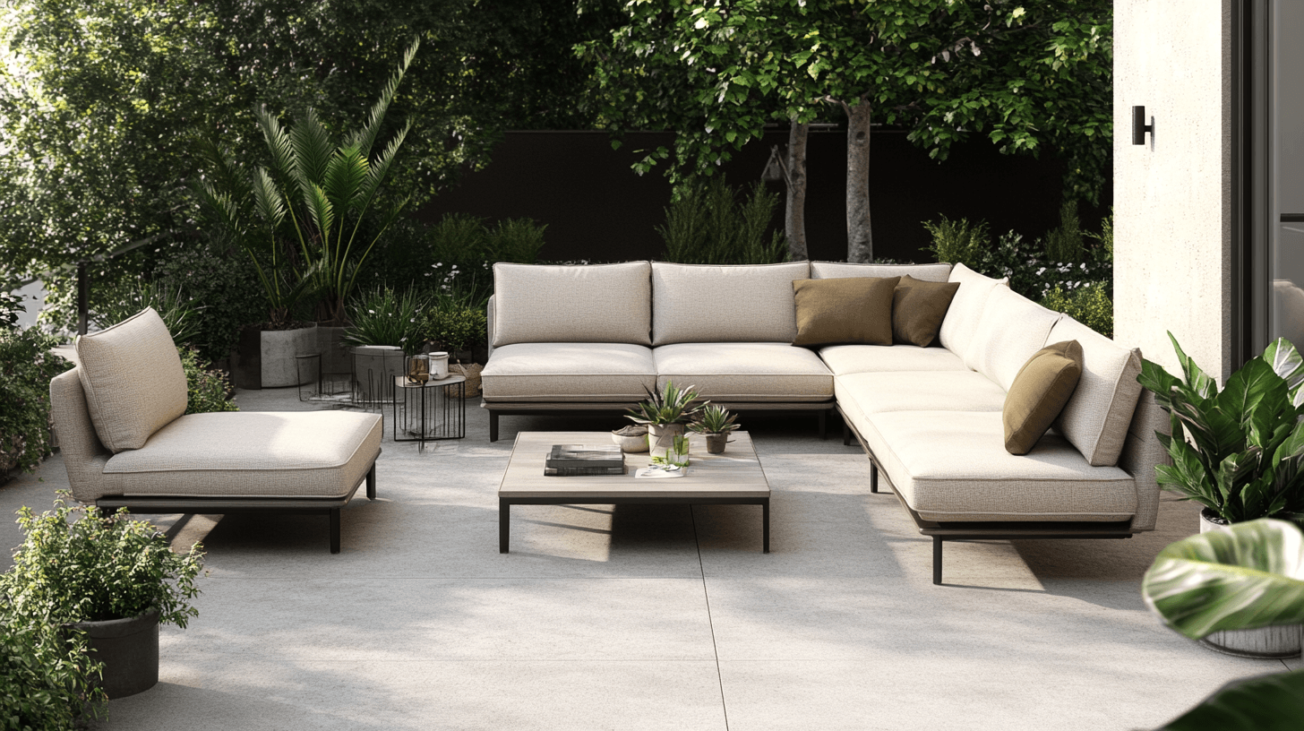 Elegante Gartenmöbel für zusätzlichen Komfort