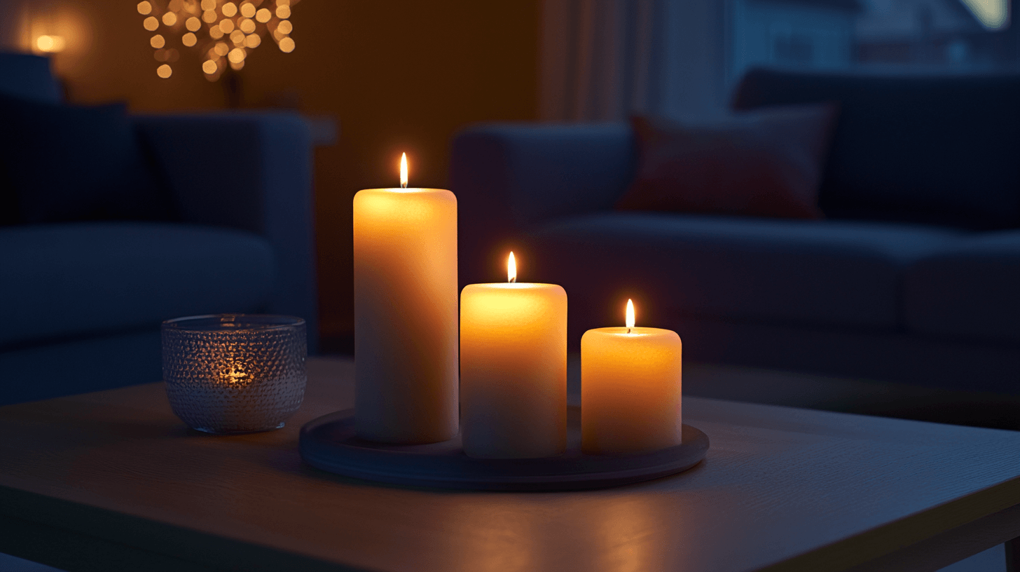 Kerzen im Wohnzimmer: Das Herzstück der Behaglichkeit