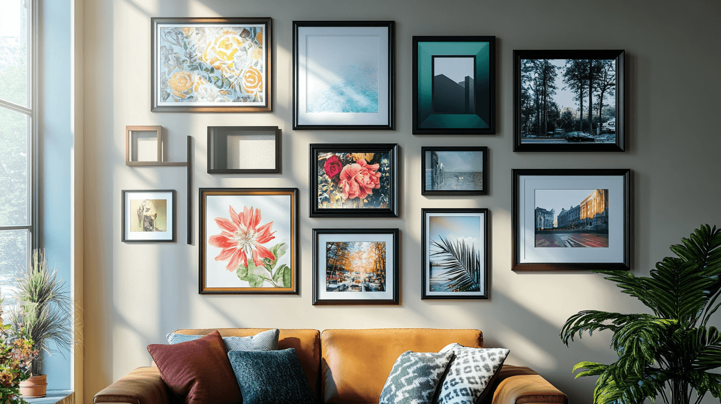 Kreative Nutzung von Bilderrahmen: Kunstwerke und Fotos stilvoll in Szene setzen