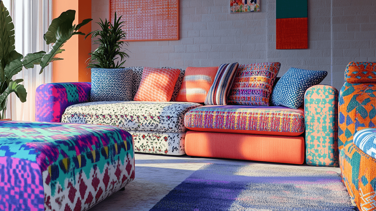Einrichtung im Maximalist Boho-Stil