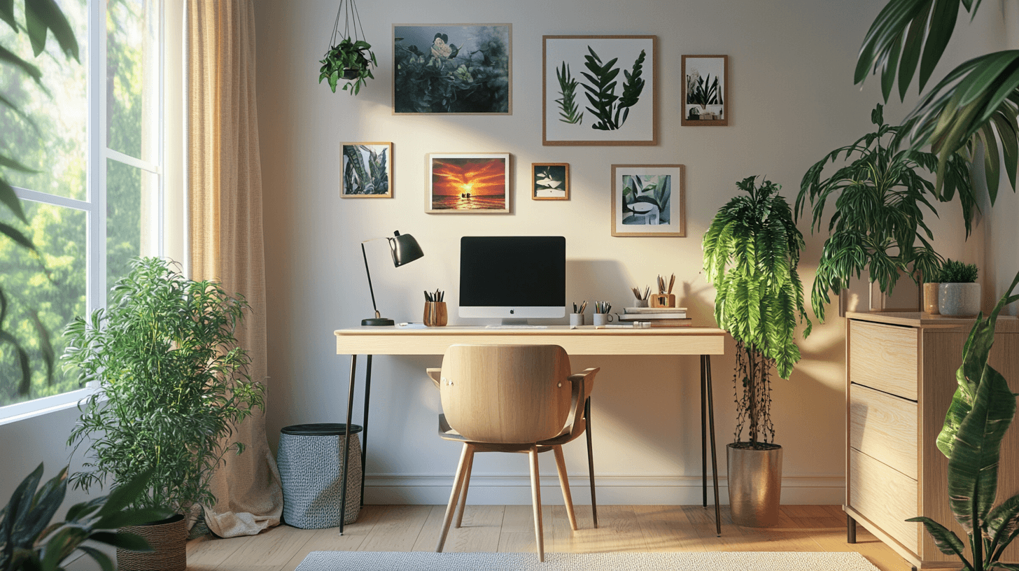 Dekoration und persönliche Note im Homeoffice