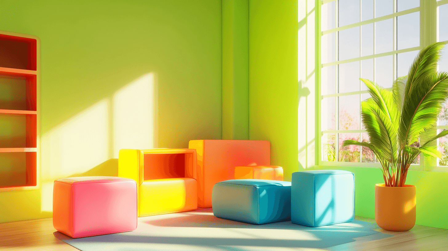 Möbel in Neonfarben: Ein Hingucker im Kinderzimmer