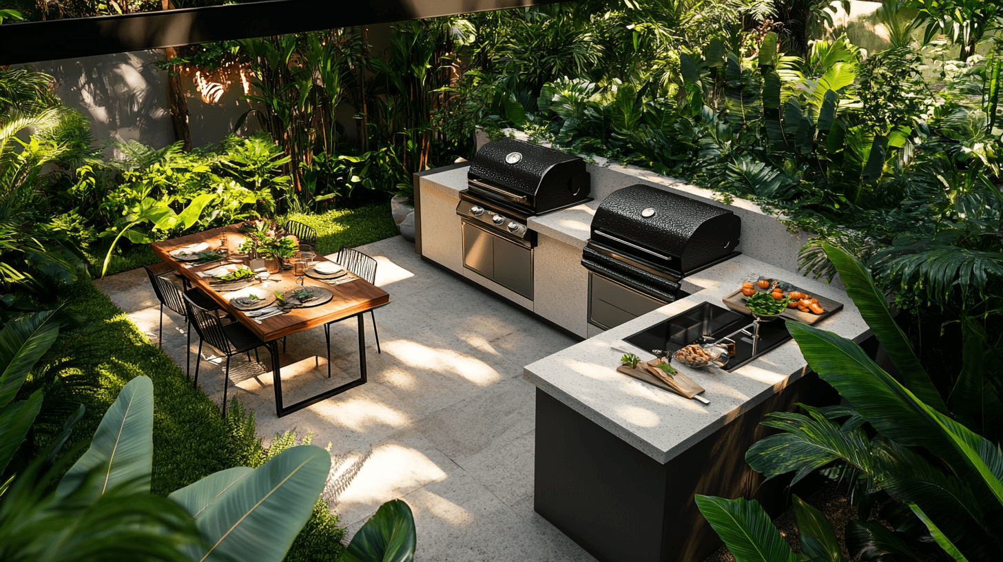 Outdoor-Küche: Kochen und Grillieren draussen