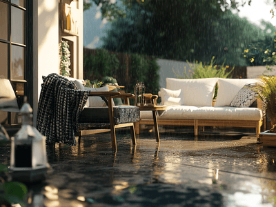 Wasserfeste Outdoor-Deko: Ideen für den Aussenbereich, die dem Regen trotzen