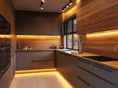 Moderne Küche mit Holz: Wärme und Stil kombinieren